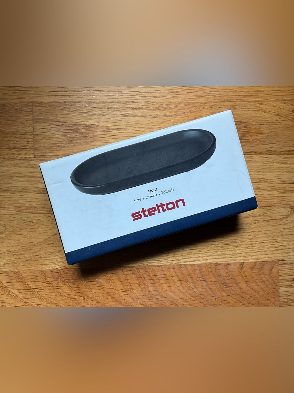 Stelton Fjord Oval Tray - black ceramic